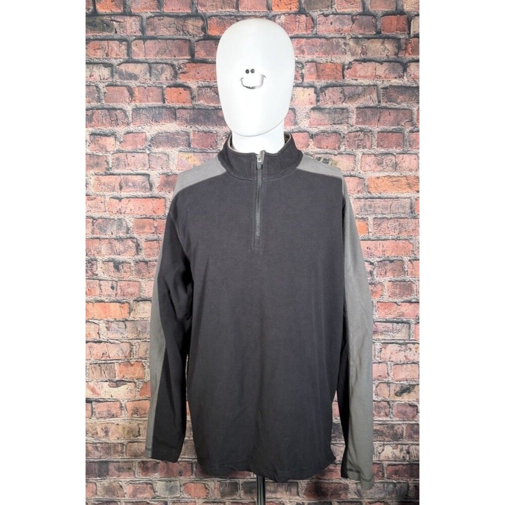 REI Full Zip Fleece Jacket Sz M Black Trailmade Polartec